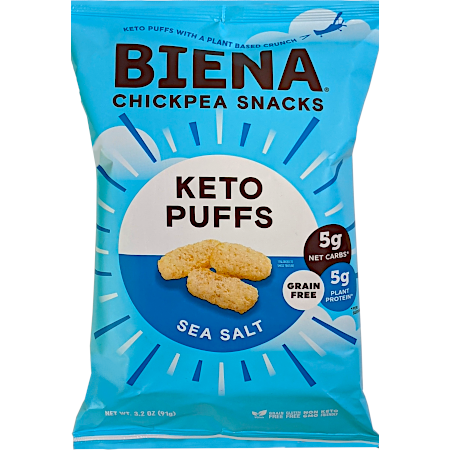 Chickpea Keto Friendly Snacks - Sea Salt Puffs
